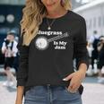 Bluegrass Is My Jam Banjo Musicintage Graphic 長袖Tシャツ 彼女への贈り物