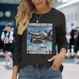 Bombardiro Crocodilo イタリアンブレインロットミーム 長袖Tシャツ 彼女への贈り物
