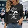 Brooklyn New York ボクシング スローバック 長袖Tシャツ 彼女への贈り物