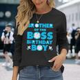 Brother Of The Boss 誕生日 男の子 赤ちゃん 家族 デコレーション 長袖Tシャツ 彼女への贈り物