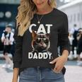 Cat Daddy 猫のお父さん 猫のお父さん お父さん ハウス 猫のお父さん 父の日 猫 長袖Tシャツ 彼女への贈り物