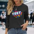 Celebration Yeet キッズ トレンディ ミーム スローガン Yeeting 長袖Tシャツ 彼女への贈り物