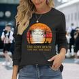 The Cove Beach Cape May New Jersey ビンテージ サンセット レトロ 太陽 長袖Tシャツ 彼女への贈り物