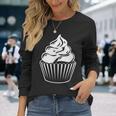 Cupcake カップケーキ 長袖Tシャツ 彼女への贈り物