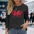 Cymru Am Byth ウェールズ ラグビー ドラゴンウェールズ プレイヤープライドギフト 長袖Tシャツ 彼女への贈り物