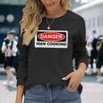 Danger Man Cooking Bbqign 長袖Tシャツ 彼女への贈り物