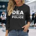 Dea 警察官 麻薬取締局 フロントサイド 長袖Tシャツ 彼女への贈り物