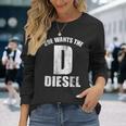 Diesels Mechanic For D He Wants The Diesels 長袖Tシャツ 彼女への贈り物