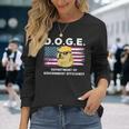 Doge 政府効率省 トランプ柴犬 長袖Tシャツ 彼女への贈り物