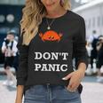 Don't Panic Rustacean Ferris The Crab Rustプログラミング 長袖Tシャツ 彼女への贈り物