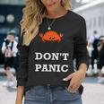Don't Panic Rustacean Ferris The Crab Rustプログラミング 長袖tシャツ 長袖Tシャツ 彼女への贈り物