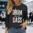 Drum And Bass Rum And Ass 長袖Tシャツ 彼女への贈り物