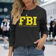 Fbi連邦捜査官事務所両面 長袖Tシャツ 彼女への贈り物