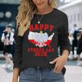 Feliz Día De Dyngus 2025 Polska Águila Blanca Polaca Día De Dyngus Camiseta de manga larga Regalos para ella