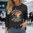 Fishing Dad How Catch Big Dreams 面白い父の日のギフト 長袖Tシャツ 彼女への贈り物