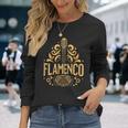 Flamenco スパニッシュギター フラメンコギターアート 長袖Tシャツ 彼女への贈り物
