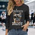 Frenchie Daddyフレンチー パパ 父の日 フレンチブルドッグ 長袖Tシャツ 彼女への贈り物