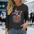 Skeleton Mariachi Guitar Pocket Cinco De Mayo Mexican Long Sleeve T-Shirt Gifts for Her