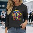 Golden Retriever Lovers カラフル 面白い ゴールデンレトリバー 長袖Tシャツ 彼女への贈り物