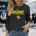 Hazmat 危険物対応チーム技術者tシャツ 長袖Tシャツ 彼女への贈り物