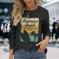 Huntington Beachurf City California アンティーク調サーフィン 長袖Tシャツ 彼女への贈り物