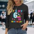 It's My 6Th Birthday Happy 6Ix Year T-Rex 恐竜 面白い 長袖Tシャツ 彼女への贈り物
