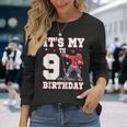 It's My 9Th Birthday 男の子 アイスホッケー ダビング 9歳 長袖Tシャツ 彼女への贈り物