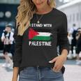 Itand With Palestine ペンダント フリーガザエルサレムモスク 長袖Tシャツ 彼女への贈り物