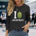 Jackfruit ビーガン ベジタリアン エキゾチックフルーツ 植物ベースのダイエット 長袖Tシャツ 彼女への贈り物