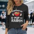 K-Pop And ラーメン 韓国 長袖Tシャツ 彼女への贈り物