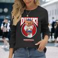 The Legend Teddy Bear Basketballlam Dunk Cool Basketball 長袖Tシャツ 彼女への贈り物