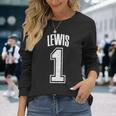 Lewisサポーター番号 1番の大ファン 長袖tシャツ 長袖Tシャツ 彼女への贈り物