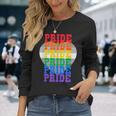 Lgbtq レインボーカラーのプライド 長袖Tシャツ 彼女への贈り物