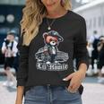 Lil Homie Lowrider かわいいテディベア ヒップホップ ローライダー チカーノ 長袖Tシャツ 彼女への贈り物