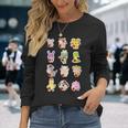 Lindo Conjunto De 12 Animales Chinosigno Del Zodiaco Feliz Año Nuevo Lunar Cuello Camiseta de manga larga Regalos para ella