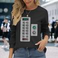 I Love Elevator ギフト かわいいエレベーターボタン メカニッククロージャー 長袖Tシャツ 彼女への贈り物