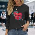 I Love Miami Miami Love Heart & Roses Illustration Graphic 長袖Tシャツ 彼女への贈り物