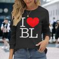 I Love ハート Bl 長袖Tシャツ 彼女への贈り物