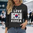 I Love 韓国 韓国 家族 旅行 お土産 長袖Tシャツ 彼女への贈り物