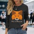 Metamask Fox 安全な暗号財布 Altcoin トークン交換 長袖Tシャツ 彼女への贈り物