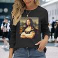 Mona Lisa Bodybuilding Mona Lisa Muscle Gym Workout 長袖Tシャツ 彼女への贈り物