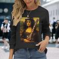 Monalisa Guitarist By Rock N Roll 長袖Tシャツ 彼女への贈り物