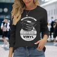 Music Is My Universe レトロなビニールレコードでサウンドを感じる 長袖Tシャツ 彼女への贈り物