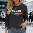 Nolan Irish Family Name 聖パトリックデー アイルランド国旗 長袖Tシャツ 彼女への贈り物