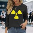 Nuclear 警告 放射線 危険 サイン 放射線活動 長袖Tシャツ 彼女への贈り物