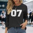 Number 07Ports Jersey Player 07 7 Fan Front Printarsity 長袖Tシャツ 彼女への贈り物