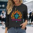 Otyken 民族音楽バンド 先住民族風 民族風 民芸品 長袖Tシャツ 彼女への贈り物