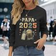 Papa 2025 年生 新しいパパ 若いパパ 初めてのパパ 長袖Tシャツ 彼女への贈り物
