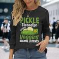 Pickle Paradiese Wherveggie For Pickle Paradiese ピクルスギフトとキュウリ用 長袖Tシャツ 彼女への贈り物