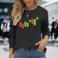 Pocket Cryptotocks グラフ トレーダー 投資家 メンズ レディース 長袖Tシャツ 彼女への贈り物